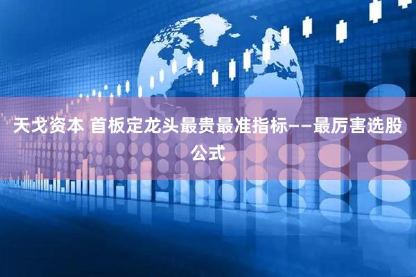 天戈资本 首板定龙头最贵最准指标——最厉害选股公式